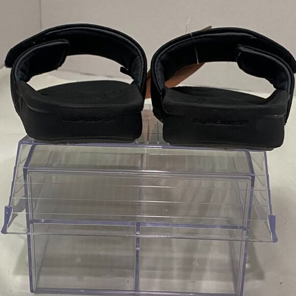 Quiksilver Sunset Slide Adjust Black Sandals Youth 12 / EU 29 - Picture 2 of 9